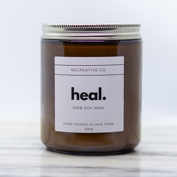 Heal 100% soy wax candle