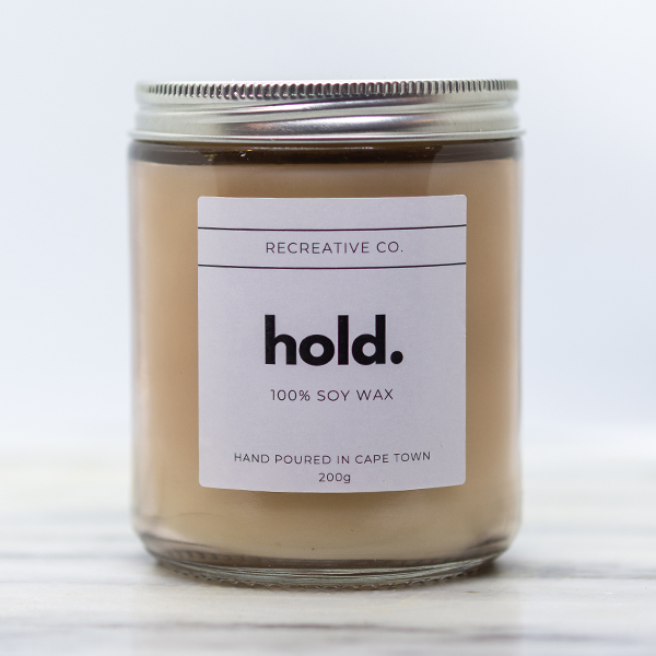 Hold 100% soy wax candle